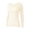 [Causa del color del cristal] Camiseta interior estilo coreano adelgazante de cuello bajo ultrafina de cuello redondo grande ropa interior térmica top adelgazante ajustado para mujer