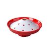 Prato criativo para panela quente de imitação de porcelana prato de barriga peluda taça redonda tigela de taça prato de gelo seco sashimi fumaça carne gorda prato de prato frio comercial