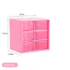 Caja de almacenamiento de cuentas de cristal, cuentas sueltas de vidrio, joyería de escritorio, cajón transparente, rejilla de cuentas, caja de material de bricolaje hecha a mano