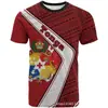 Camiseta Casual de Verano para Hombre con Estampado 3D Polinesio, Top de Cuello Redondo Manga Corta, Estilo Callejero con Diseño Amplio de Dibujos Animados/Anime