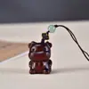 Tallados de Animales Zodiacales en Palo de Rosa - Cordones para Teléfono de Madera Maciza, Dijes para Bolsos y Colgantes Decorativos - Mayoreo