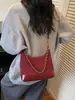 Yuezhi 2026 nuevo modelo de bolso de hombro de cadena gruesa esmerilada de alta calidad, bolso de axila estilo Chanel, bolso cruzado retro moderno