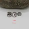 Rueda espaciadora de aleación de plata de Xizang, junta con forma de arandela, pulsera de cuentas semiacabada, collar con cuentas, accesorios de joyería DIY, venta al por mayor