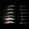 Cebo falso Luya de 5,3 g con anzuelo de cuerda, simulación de camarones colgantes, cebo Luya biónico suave para camarones con cebo de pesca luminoso.