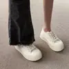 Nuevos Zapatos Gruesos de Suela Gruesa para Dedo Gordo, Ugly-Cute, para Mujer, Otoño 2026, Zapatos de Lona con Plataforma, Zapatos Casuales tipo Galleta