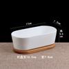 Macetas para Suculentas Macetas de Cerámica para Suculentas Macetas de Porcelana Blanca Macetas Simples Hechas a Mano Plantas Suculentas Flores Pequeñas Huaishai