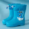 Botas de Chuva Infantis, Botas de Chuva Impermeáveis para Meninos, Botas de Água Leves Antiderrapantes para Meninas, Sapatos Aquáticos para Crianças de 2 a 10 Anos
