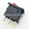 Interruptor con Forma de Barco Zhongxun Rojo con Luz Tres Pines KCD1-103 Balancín Interruptor de Encendido con Forma de Barco 21*15 ZX