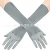 Guantes Largos de Protección Solar 53 Spandex de Alta Elasticidad Negros Guantes de Gala Femeninos Fiesta Club Nocturno Boda Actuación Spandex Manos Largas