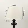 Lámpara de Mesa, Lámpara de Pie, Lámpara Colgante, Pantalla de Lámpara de Pared, Pantalla Cónica de Tela, Mesita de Noche de Dormitorio, Tela de Lino Simple y Acogedora