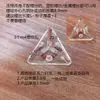 Tuerca hexagonal transparente de cristal tornillo M4 tuerca cuadrada caja de figuras código de esquina fijación conector en forma de L