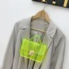 Sacos coloridos transparentes sacos mulheres2023 novo saco atacado moda simples pequena saco quadrado all-match bolsa