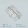 Bisagra Plana de Acero Inoxidable para Puertas y Ventanas, Micro Bisagra Silenciosa, Bisagra Plegable para Puertas de Gabinete, Mini Bisagra Plegable Engrosada