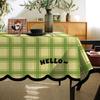 Mantel de Mesa Personalizado Transfronterizo con Dibujos Animados Estilo Dopamina Minimalista Mantel Rectangular para Mesa de Café Mantel Individual Resistente al Calor Cubierta de Mesa