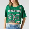 Camiseta de Manga Corta con Nuevo Estilo Europeo y Americano Estampado de Letras Diseño de Malla para Mujer, Nueva Camiseta de Manga Corta Y2K para Mujer 2026