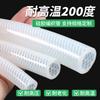 Mangueiras de Borracha de Silicone Trançadas Multilinhas Processadas e Personalizadas com Boa Maciez e Resistência à Dobra, Abraçadeiras Porosas Rosqueadas de Grau Alimentício