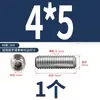 Tornillo de ajuste cóncavo de acero inoxidable 304/316, Tornillo sin cabeza de hexágono interior, Tornillo de máquina M1.6M2M3-M2