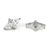 Pendientes de Cruz Gruesa Flor de Titanio F136 Chapados en Oro de 18 Quilates Tachuelas para Cartílago Auricular con Circonita Aleación de Titanio G23 Joyería para Piercings Tachuelas Cocleares