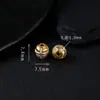 Accesorios de Plata de Ley S925 Chapada en Oro de 24 Quilates con Diamantes de Cuatro Ojos para Joyería Hecha a Mano DIY, Cuentas para Pulseras y Cuentas Sueltas