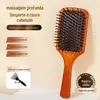 Pente com Almofada de Ar Antiestático para Mulheres, Pente Especial para Cabelo Fofo no Topo da Cabeça, Pente de Massagem para Meridianos do Couro Cabeludo, Pente Portátil com Airbag