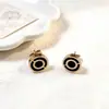 Pendientes de acero de titanio de alta calidad, de venta caliente, modernos, nuevos, que conservan el color, para mujer, estilo de moda europeo y americano versátil de lujo ligero