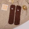 Calcetines de Maternidad Nuevos Calcetines de Piso Bordados Fabricante Mayorista Otoño e Invierno Engrosados Calientes Que No Sueltan Pelusa Calcetines de Coral Fleece para Dormir