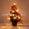 Decoración de Mesa de 40cm Árbol de Navidad Luz Árbol de Pino Mini Árbol Regalo de Año Nuevo Árbol de Escritorio con Forma de Árbol Árbol de Navidad de Escritorio