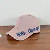 Sombrero de Sol Protector Solar Personalizado de Joker de Moda Nuevo Estilo para Hombres y Mujeres Borde Recortado Desgastado Gorra de Béisbol Bordada con Letras para Niños