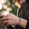 Pulsera trenzada multicolor personalizada, Pulsera ajustable con cuentas doradas, Moderna y versátil, Mostrando estilo, Joyería de nicho para uso diario