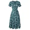 Saia Longa Bohemian de Chiffon Estampada para Mulheres Temu Nova Primavera/Verão 2024 com Macacão de Grande Fluidez em Estoque