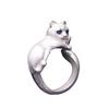 Anillo japonés y coreano popular simple lindo gatito femenino abierto pata de gato oreja de gato anillo de cachorro joyería femenina