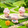 Micro-paisagem Fofo Sorvete Rosa Coelho Pequeno Boneca Mengli Jardinagem Paisagismo DIY Acessórios Decorativos Pequenos Enfeites