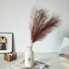 Hierba de Caña Artificial Multicolor Hierba de Pampa Pieza Única Decoración del Hogar Suministros para Bodas Hierba de Juncia Pequeña Hierba Cola de Conejo