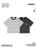 Ropa Infantil Dk 26 Verano Estilo Japonés Retro Camiseta Rayada de Manga Corta para Niñas y Niños, Top Casual de Moda para Niños y Niños Mayores