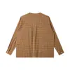 Ropa para Hombre Northbound 2026 Otoño Nueva Camisa sin Cuello Vintage Camisa a Cuadros de Manga Larga para Hombre Chaqueta Casual para Pareja