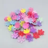 Novos 20mm Foscos Pétalas de Seis Folhas Coloridas Flor de Cerejeira diy Feito à Mão Contas Tecidas Acessórios de Material