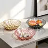 Prato de Frutas de Luxo Leve Sala de Estar de Casa Mesa de Centro Prato de Doces Criativo Multi-cor Prato de Frutas Secas e Nozes