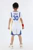 Traje de Baloncesto Infantil de Siete Colores Jersey de Manga Corta de Dos Piezas Falso Traje de Verano para Niños Estudiantes de Primaria y Secundaria Curry para Hombre y Mujer