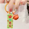 Chaveiro de Marca Pequeno para Presente com Texto, Pingente de Mochila para Meninas, Letras em Acrílico, Chaveiro Decorativo Estilo Ins Fresco e Moderno