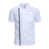 Ropa de trabajo de chef de manga corta para hombre, de verano, transpirable, fina, para hotel, restaurante, comedor, cocina, ropa de trabajo de chef.