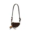 Otoño e Invierno Nuevo Bolso de Mano tipo Bollo de Cuero Mate Bolso para Teléfono Colgante de Cuello Bolso Cruzado Pequeño de Personalidad a la Moda Bolsos de Nicho para Padres e Hijos