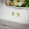 No es necesario quitarse los pendientes de acero de titanio con aceite goteante para dormir, Pendientes exquisitos y compactos con cierre de rosca para mujer, Lujo accesible y pendientes que no se decoloran