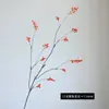Nuevas Ramas Secas Artificiales Estilo Chino con Hojas de Lluvia de Primavera, Hojas de Otoño, Ramas Largas, Frutos de Otoño, Lianas Secas, Flores Falsas Decorativas, Cadena de Frutos Rojos