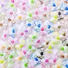 Accesorios para Uñas de Arte de Uñas de Color Sólido de Lunares con Lazo de Doble Capa 3D para Uñas, Carcasa de Teléfono con Lazo, Decoración de Resina