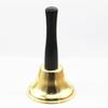 Campana de mano de metal de 65 mm para suministro de comercio exterior, campana de mesa de llamada, cascabel, campana de servicio, campana de educación temprana, campana de clase.