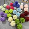 Simulación de 3 Hortensias Romanas Bola de Cebollín Boda Camino Guía Hortensia Flor de Mesa Arreglo de Escenario Accesorios de Fotografía de Boda