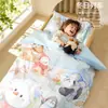 Juego de colcha de tres piezas para jardín de infantes, algodón puro, Clase A, colcha pequeña especial para la siesta de los niños, ropa de cama, funda de colcha, juego de seis piezas