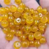 Espécies de gelo calcedônia amarela contas antigas Jade contas soltas Ágata amarela Passe-partout contas soltas contas de roda pulseira colar contas para joias