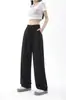 Pantalones Anchos con Cordón para Mujer, de Cintura Alta, Pantalones Deportivos Rectos Holgados, Pantalones Casuales de Seda Hielo 2025, de Cintura Alta y Adelgazantes