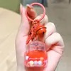 Colgante Creativo de Acrílico Líquido de Gominola Decoración para Mochila Llavero Exquisitas Cuentas de Colores Botella de Deriva Líquida